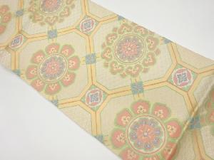 蜀江文模様織出し本袋帯